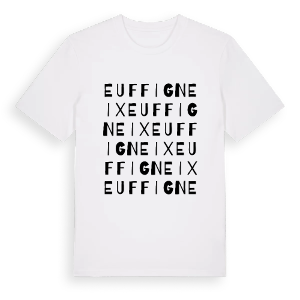 Euffigneix ordlek t-shirt – ekologisk bomull t-shirt från Pinshirt
