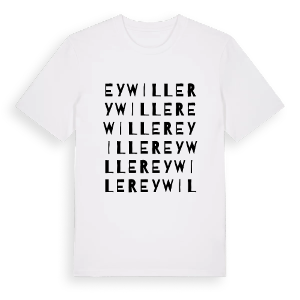Eywiller ordlek t-shirt – ekologisk bomull t-shirt från Pinshirt