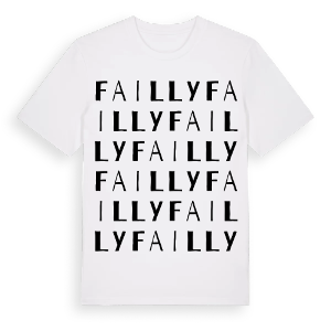 Failly ordlek t-shirt – ekologisk bomull t-shirt från Pinshirt