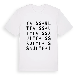 Faissault ordlek t-shirt – ekologisk bomull t-shirt från Pinshirt