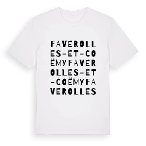Faverolles-et-Coëmy ordlek t-shirt – ekologisk bomull t-shirt från Pinshirt