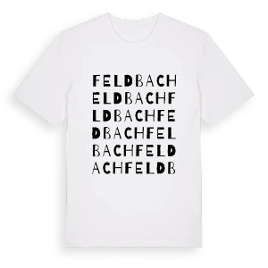 Feldbach ordlek t-shirt – ekologisk bomull t-shirt från Pinshirt