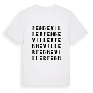 Fenneviller ordlek t-shirt – ekologisk bomull t-shirt från Pinshirt