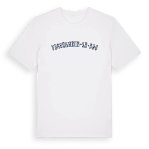 Fessenheim-le-Bas college t-shirt – ekologisk bomull t-shirt från Pinshirt