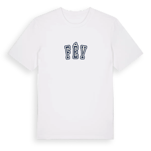 Féy college t-shirt – ekologisk bomull t-shirt från Pinshirt