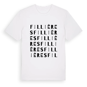 Fillières ordlek t-shirt – ekologisk bomull t-shirt från Pinshirt