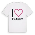 Jag älskar Flagey t-shirt stort tryck