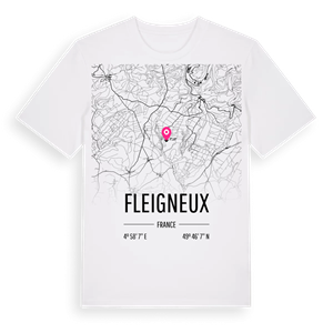 Fleigneux karta t-shirt – ekologisk bomull t-shirt från Pinshirt