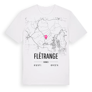 Flétrange karta t-shirt – ekologisk bomull t-shirt från Pinshirt
