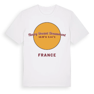 Fleury-devant-Douaumont cirkel t-shirt – ekologisk bomull t-shirt från Pinshirt