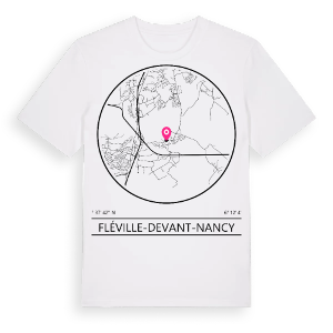 Fléville-devant-Nancy t-shirt – ekologisk bomull t-shirt från Pinshirt