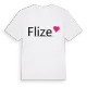 Flize hjärta t-shirt