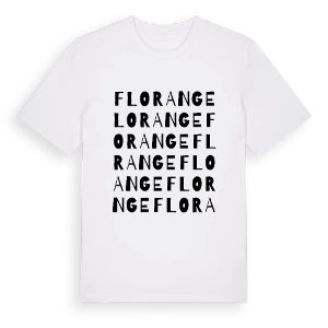 Florange ordlek t-shirt – ekologisk bomull t-shirt från Pinshirt