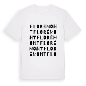Florémont ordlek t-shirt – ekologisk bomull t-shirt från Pinshirt