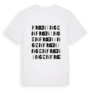 Frœningen ordlek t-shirt – ekologisk bomull t-shirt från Pinshirt