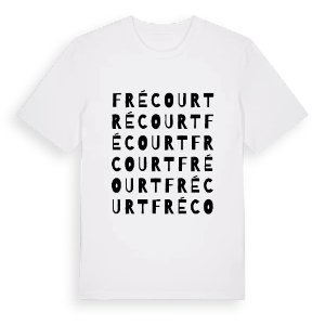 Frécourt ordlek t-shirt – ekologisk bomull t-shirt från Pinshirt