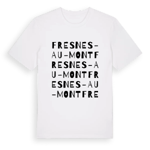 Fresnes-au-Mont ordlek t-shirt – ekologisk bomull t-shirt från Pinshirt
