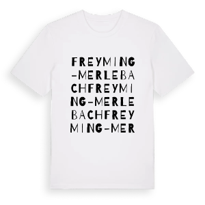 Freyming-Merlebach ordlek t-shirt – ekologisk bomull t-shirt från Pinshirt