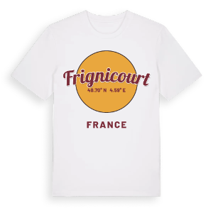 Frignicourt cirkel t-shirt – ekologisk bomull t-shirt från Pinshirt