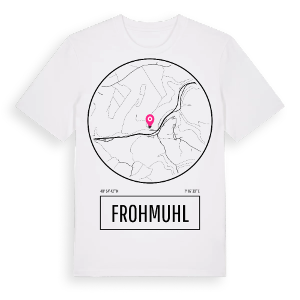 Frohmuhl t-shirt – ekologisk bomull t-shirt från Pinshirt