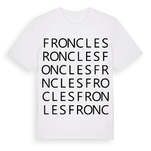 Froncles ordlek t-shirt – ekologisk bomull t-shirt från Pinshirt
