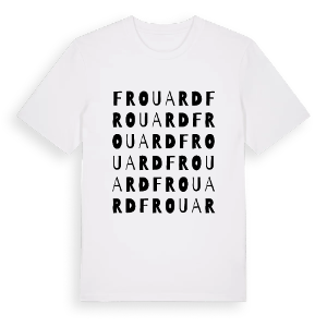 Frouard ordlek t-shirt – ekologisk bomull t-shirt från Pinshirt