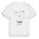 Fuligny karta t-shirt