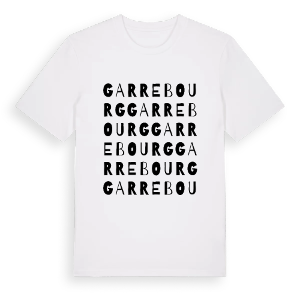 Garrebourg ordlek t-shirt – ekologisk bomull t-shirt från Pinshirt
