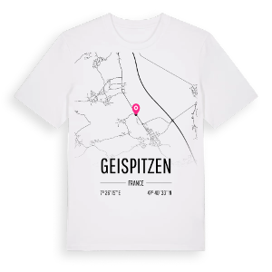 Geispitzen karta t-shirt – ekologisk bomull t-shirt från Pinshirt