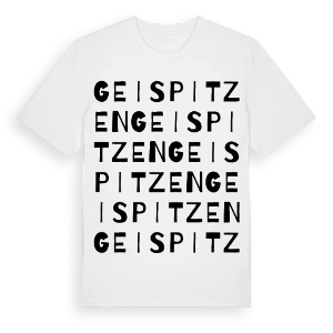 Geispitzen ordlek t-shirt – ekologisk bomull t-shirt från Pinshirt