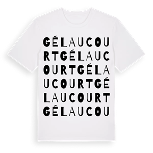 Gélaucourt ordlek t-shirt – ekologisk bomull t-shirt från Pinshirt