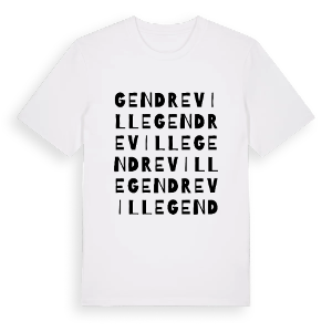 Gendreville ordlek t-shirt – ekologisk bomull t-shirt från Pinshirt