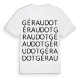 Géraudot ordlek t-shirt