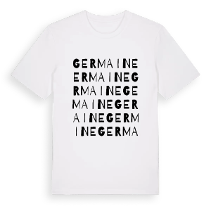 Germaine ordlek t-shirt – ekologisk bomull t-shirt från Pinshirt