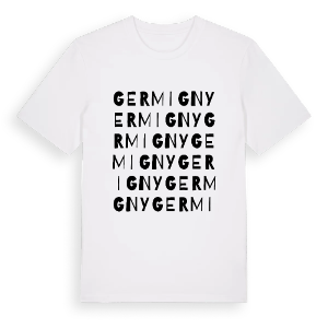 Germigny ordlek t-shirt – ekologisk bomull t-shirt från Pinshirt