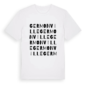 Germonville ordlek t-shirt – ekologisk bomull t-shirt från Pinshirt