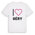 Jag älskar Géry t-shirt stort tryck
