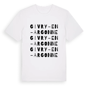 Givry-en-Argonne ordlek t-shirt – ekologisk bomull t-shirt från Pinshirt