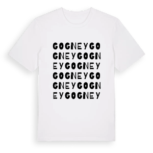 Gogney ordlek t-shirt – ekologisk bomull t-shirt från Pinshirt