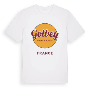 Golbey cirkel t-shirt – ekologisk bomull t-shirt från Pinshirt