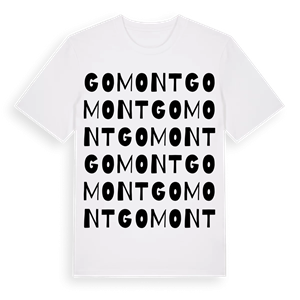 Gomont ordlek t-shirt – ekologisk bomull t-shirt från Pinshirt