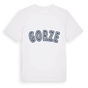 Gorze college t-shirt – ekologisk bomull t-shirt från Pinshirt