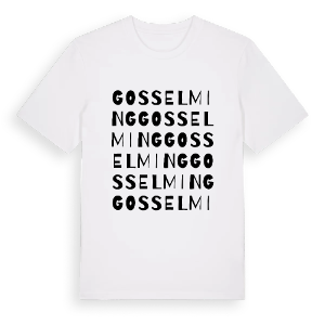 Gosselming ordlek t-shirt – ekologisk bomull t-shirt från Pinshirt