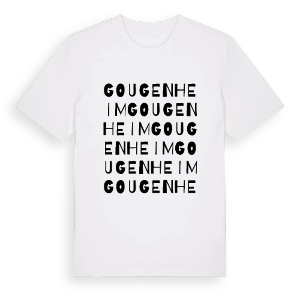 Gougenheim ordlek t-shirt – ekologisk bomull t-shirt från Pinshirt