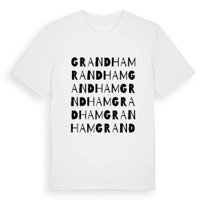 Grandham ordlek t-shirt – ekologisk bomull t-shirt från Pinshirt