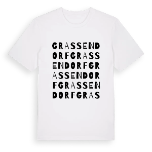 Grassendorf ordlek t-shirt – ekologisk bomull t-shirt från Pinshirt