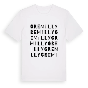 Gremilly ordlek t-shirt – ekologisk bomull t-shirt från Pinshirt