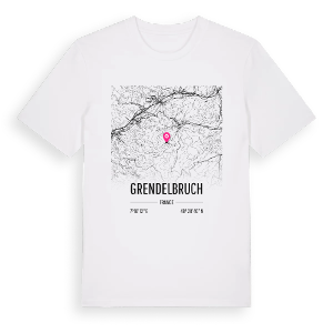 Grendelbruch karta t-shirt – ekologisk bomull t-shirt från Pinshirt
