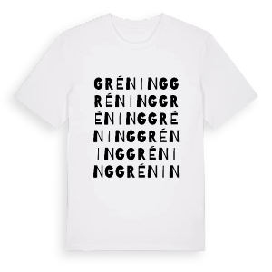 Gréning ordlek t-shirt – ekologisk bomull t-shirt från Pinshirt