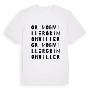 Grimonviller ordlek t-shirt – ekologisk bomull t-shirt från Pinshirt